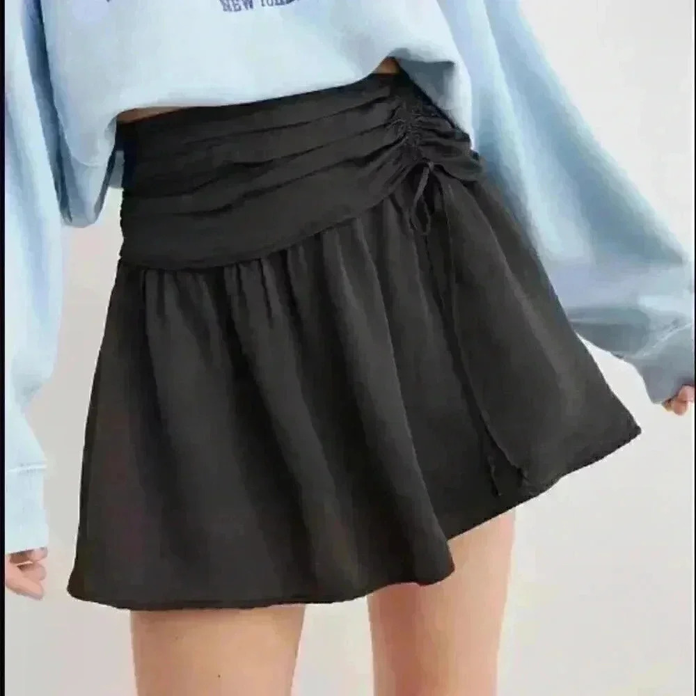 Aerie Uptown Black Mini Skirt Size XL